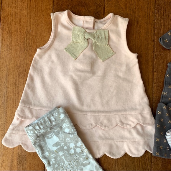 2 set of Dylan and Abby dress / tunic legging set - Picture 5 of 8